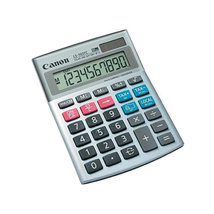 Canon Desktop Calculator LS-103TC, gray